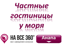 Частные гостиницы Анапы у моря, цены, фото отзывы на сайте: anapa.navse360.ru