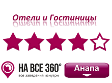 Отели Анапы 4* звезды, цены, описание, фотографии номеров, условия бронирования, виртуальные туры, отзывы на сайте: anapa.navse360.ru